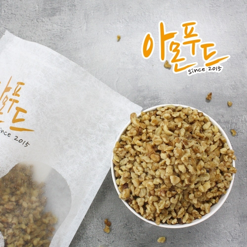 아몬푸드 호두분태 햇 호두 분태 1/8태 껍질없는 500g_이미지