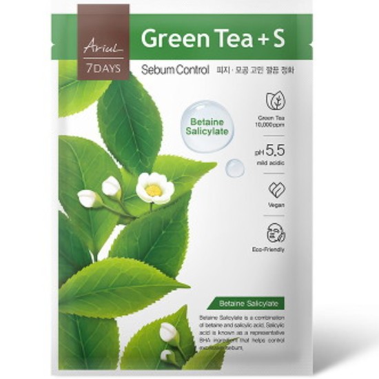 뷰티팩토리 아리얼 세븐데이즈 녹차 S 마스크 (20매)