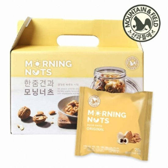 산과들에 모닝너츠 오리지널 선물세트 20g 30개입 (2개)