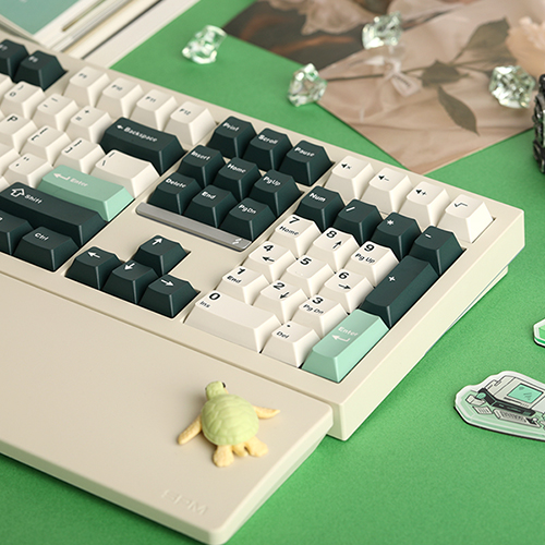 SPM 3색조합 PBT 이중사출 영문 키캡 몬스테라그린 (130개)_이미지