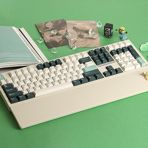 SPM 3색조합 PBT 이중사출 영문 키캡 몬스테라그린 (130개)_이미지