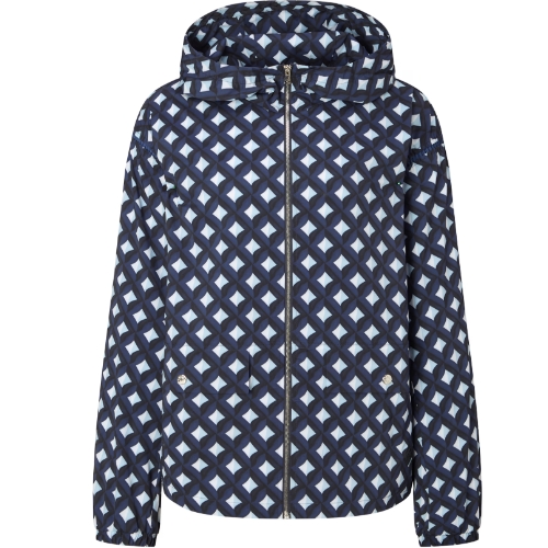 닥스골프 에어리 패턴 후드 블루종 점퍼 DNJU5B411N1_이미지