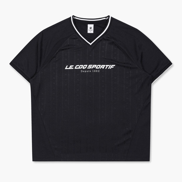  르꼬끄스포르티브 풋볼 레플리카 자가드 반팔티 QP323FRS81