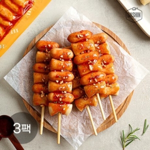 국내산 현미떡 닭신 닭가슴살 소떡소떡 3팩 / 저당소스