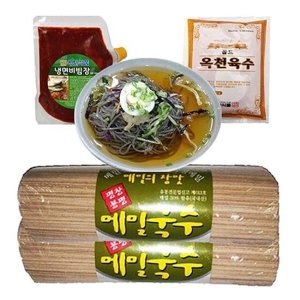 봉평원 메밀국수2kg+비빔장500g+육수5봉 셋트10인분_이미지