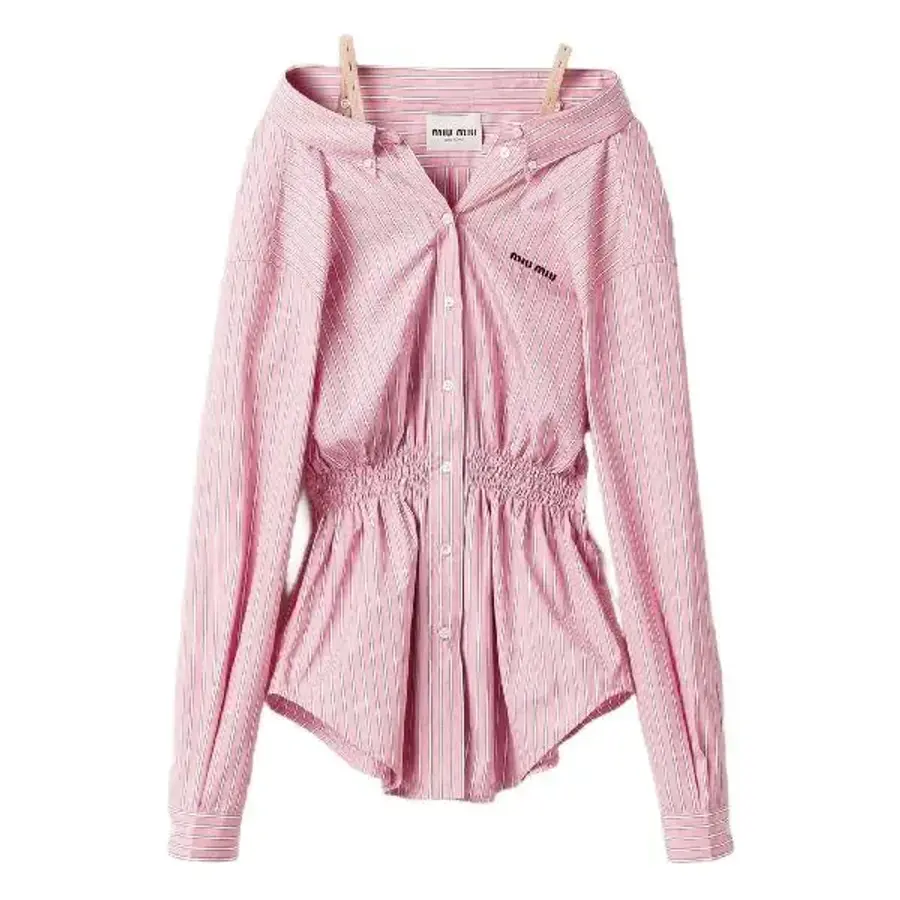 미우미우 Long sleeve dress SS26 MF6125S OOO180UF0028 Pink 7239972 20JP13_이미지