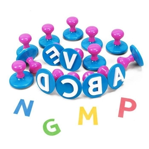 키즈맘아트 도장놀이 라인 스탬프 26종세트 알파벳 47332196_이미지