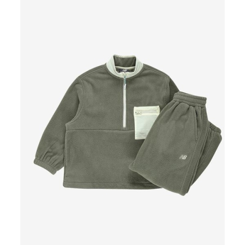 뉴발란스 KIDS BOGLE CREW_우븐 매칭 아동 플리스 셋업 NK9YG1124U49 731163