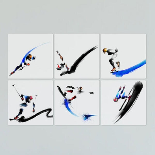 아트박스 꾸밈 if609-멀티액자_동계스포츠종목