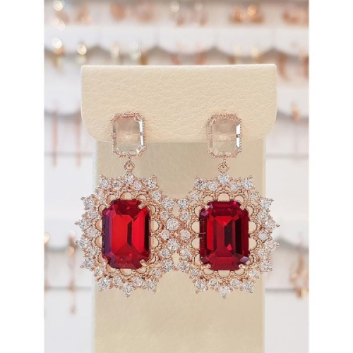 세이브존01 시선집중 빅사이즈 유색 보석 드롭 귀걸이 spe845 16253476