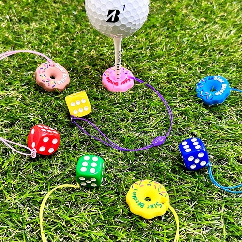 턴트골프 알록달록 주사위 티걸이+도넛링