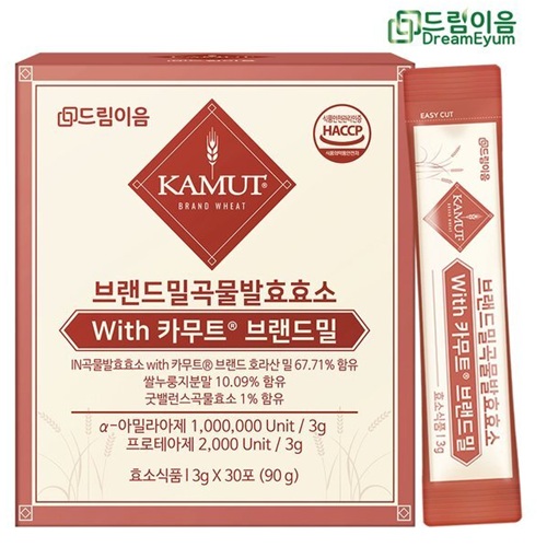 드림이음 카무트 효소 브랜드밀 곡류 발효효소 30포 (3개)_이미지