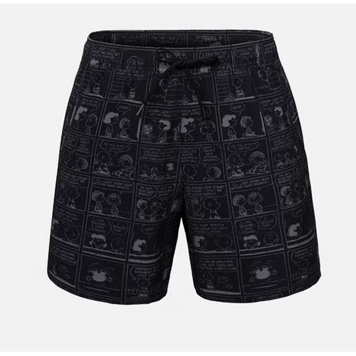 PNTS 맨 카툰 스누피 4부 워터 쇼츠 B6SMWBS152BLK