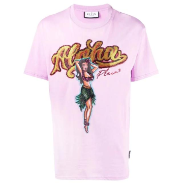 필립플레인 그래픽 프린트 크리스털 장식 티셔츠 SACCMTK6112PJY002N TP4452990_이미지