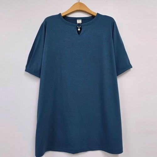 아이우먼 엠블럼고스느낌티셔츠 MNU536M508 빅사이즈_이미지