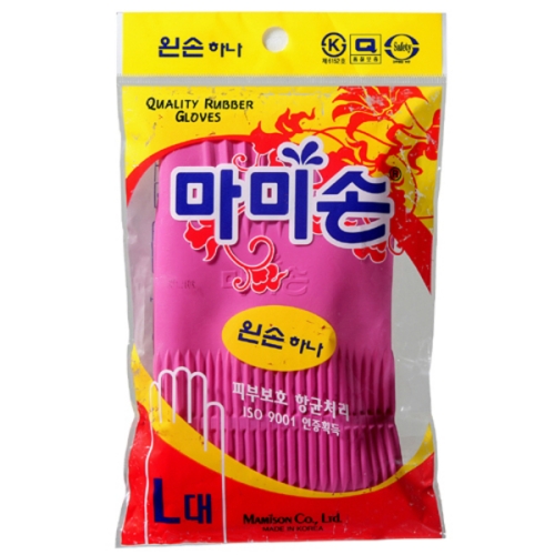 왼손 하나 고무장갑 (대)