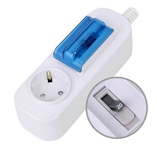 대한이라이트 1구 16A 배선차단 고용량 멀티탭 (1.5m)_이미지