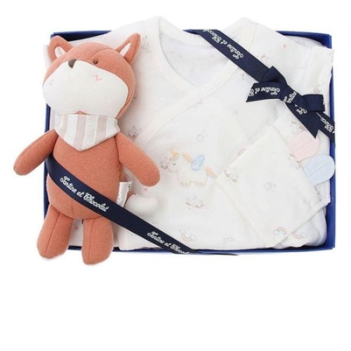 /임신/말띠출산/백일/조카 홀스배냇저고리 +디아딸랑이 2종세트..35360856