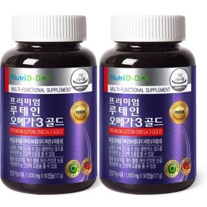 뉴트리디데이 프리미엄 루테인 오메가3 골드 90캡슐 (2개)_이미지