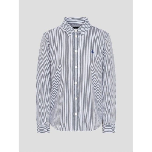 삼성물산 빈폴 Essential CNSPAN 스트라이프 슬림핏 셔츠 네이비 BF5864E04R