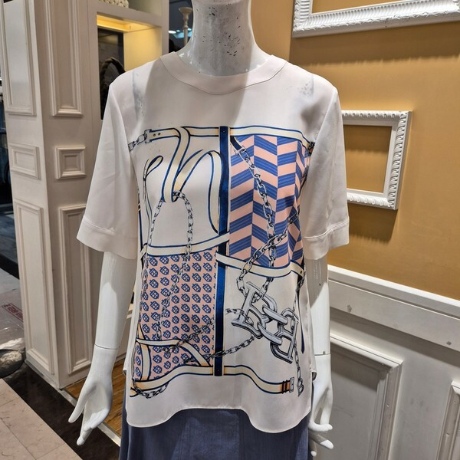 BCBG 니스 프린트 블라우스 B4C7B414_이미지
