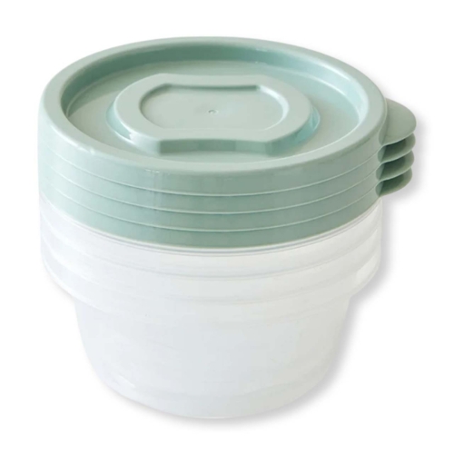 오늘좋은 원터치 간편용기 원형 190ml (4개)_이미지