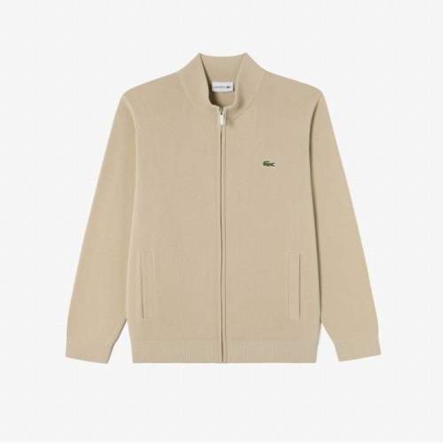 라코스테 남성 베이직 풀집업 가디건_AH303E-55G 02S_이미지