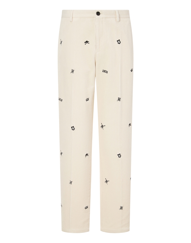 헤지스 자수장식 면 팬츠 HZPA4D051I2_이미지