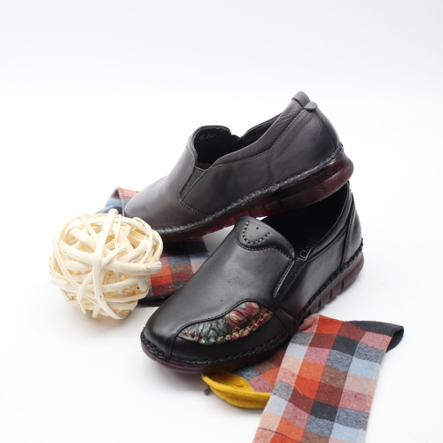 여성단화 배색단화 패턴 베이직단화 75311