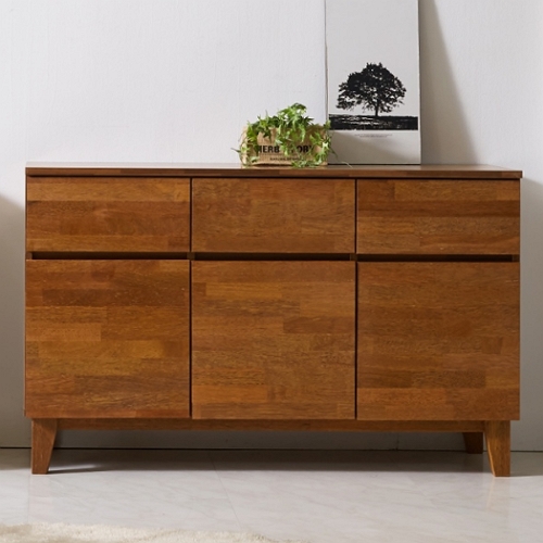 미아트 빅피처 우미드 멀바우 원목 수납 거실장 1200