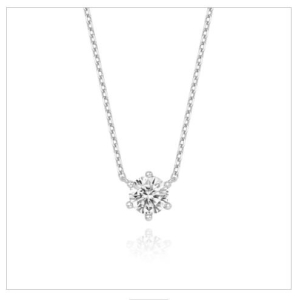 미니골드 14K DIA-1캐럿 클래식 6프롱 목걸이NJUS4078L