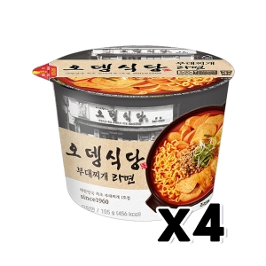 오뚜기 오뎅식당 부대찌개라면 105g (4개)