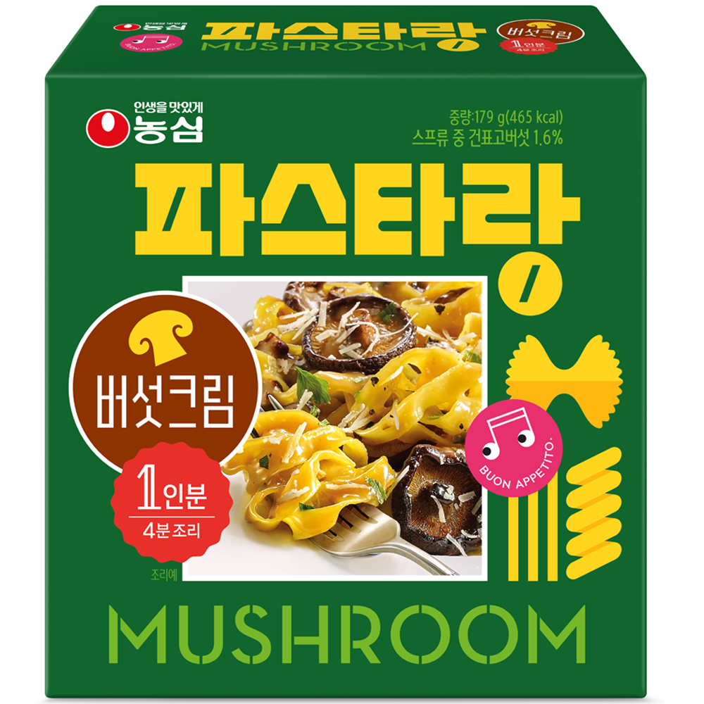 농심 파스타랑 버섯크림 179g (6개)_이미지