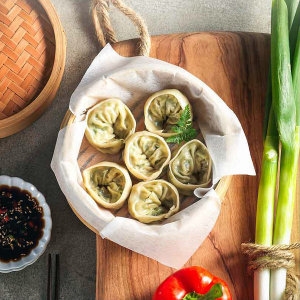 한솔식품 채식웰빙 수제 야채손만두 1.2kg x 1개 + 김치손만두 1.2kg x 1개