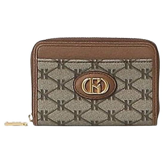 패턴배색 가죽 지퍼지갑 HIWA2F800W2