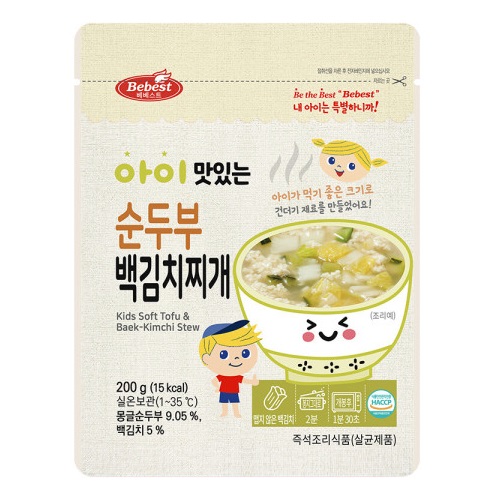 아이 맛있는 순두부 백김치찌개 200g