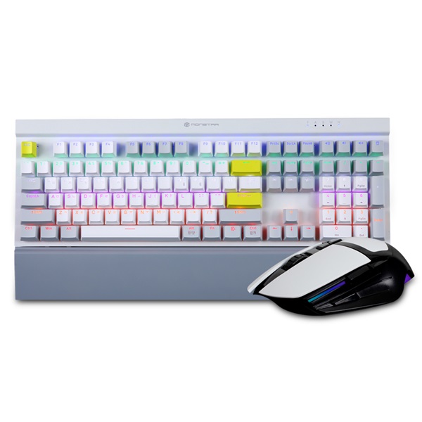 몬스타 가츠 X208 METAL GPro 키보드 마우스 세트 (갈축)_이미지