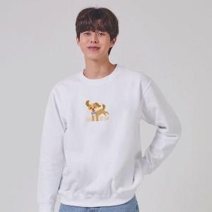  W6FFC83 키밍 해피 강아지 맨투맨 후드티 캐릭터