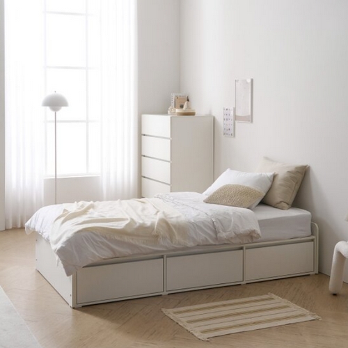 BIF보루네오 마르체 리움 낮은헤드 통서랍 수납 침대 S (매트별도)_이미지