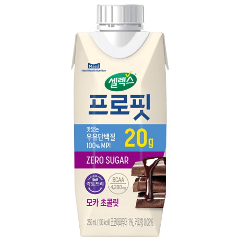 매일유업 셀렉스 프로핏 모카 초콜릿 250ml (36개)_이미지