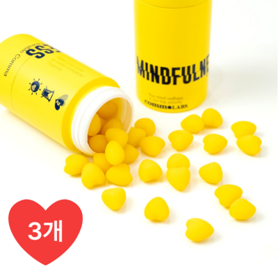 코스맥스바이오 콤마랩스 마음챙김 츄어블 500mg 30정 (3개)