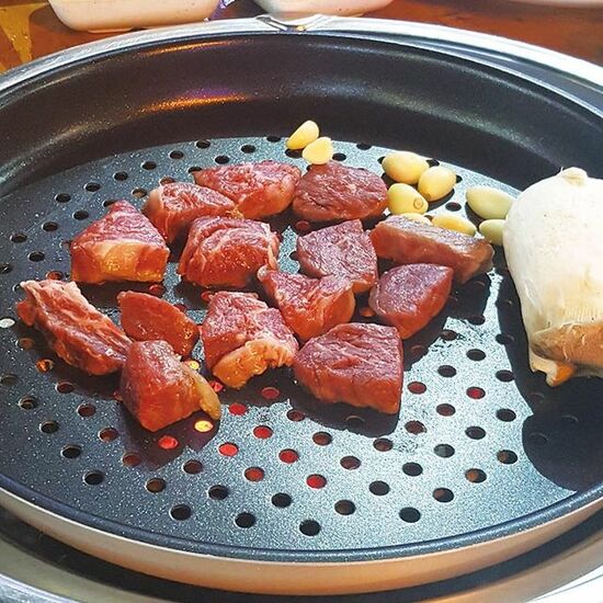 바베큐 3종세트 (팬28+그릴28+집게)