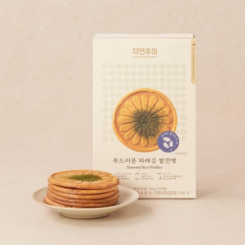 자연주의 부드러운 파래김 쌀전병 144g (1개)_이미지