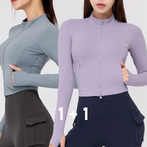 젝시믹스  슬림핏 크롭 집업자켓 2팩 XJ0114F