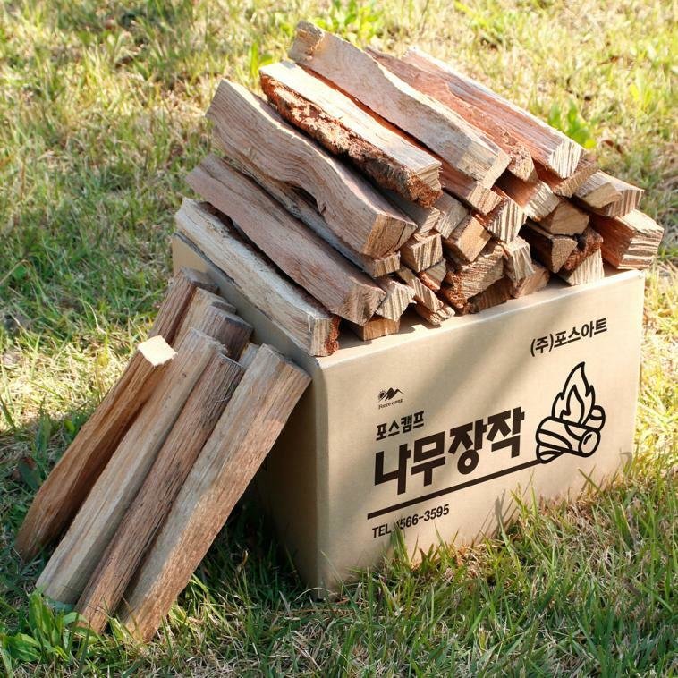 포스캠프 참나무 캠핑 장작 10kg