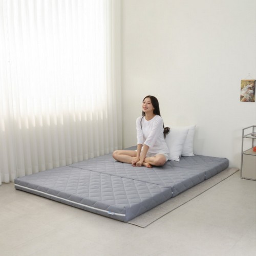 숙면연구소 3단 접이식 마약 토퍼 매트리스 SS (10cm)_이미지