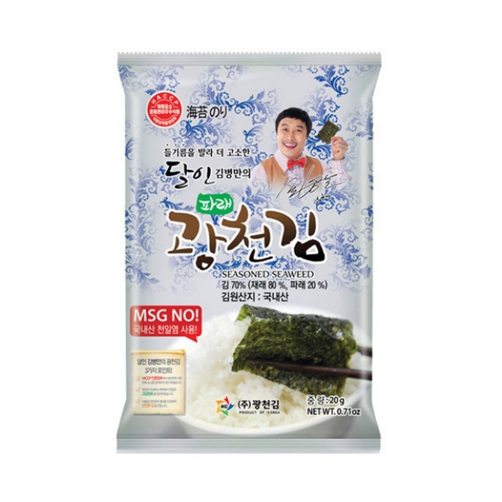 광천김 달인 김병만의 파래 광천김 20g (20개)_이미지