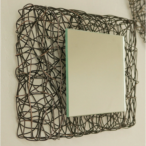 포홈 밀란 직사각 와이어 미러