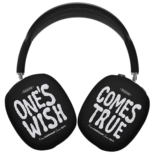어프어프 에어팟 맥스 ONES WISH COMES TRUE-BLACK 하드 케이스 (정품)_이미지