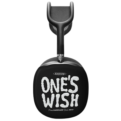 어프어프 에어팟 맥스 ONES WISH COMES TRUE-BLACK 하드 케이스 (정품)_이미지